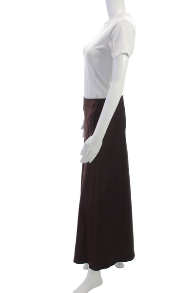 Zara Women Maxi Straight Pencil Skirt Brown Size S
