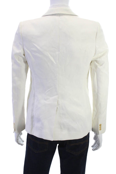 Joseph Mens Classic White Ramie Cotton Blazer Long Sleeve Size 42