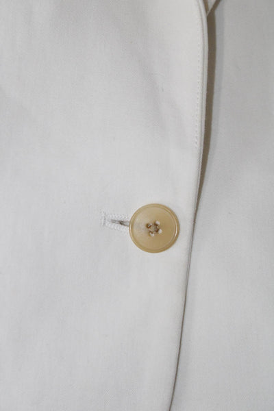 Joseph Mens Classic White Ramie Cotton Blazer Long Sleeve Size 42