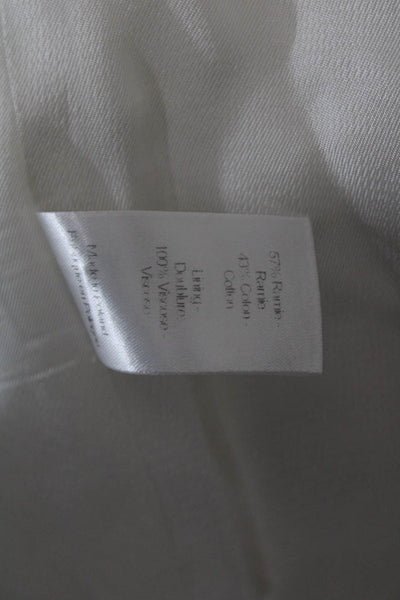 Joseph Mens Classic White Ramie Cotton Blazer Long Sleeve Size 42