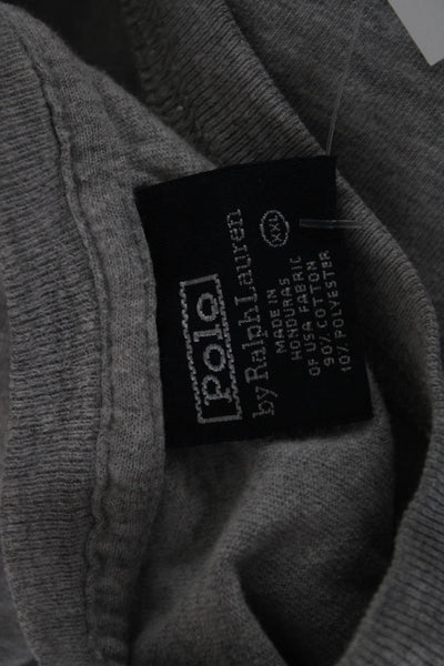 Polo Ralph Lauren Men Gray Cotton Crewneck Long Sleeve T-Shirt Size 2XL