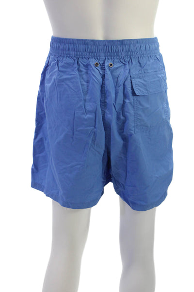 Polo Ralph Lauren Mens Solid Blue Nylon Beach Shorts Size 2XL