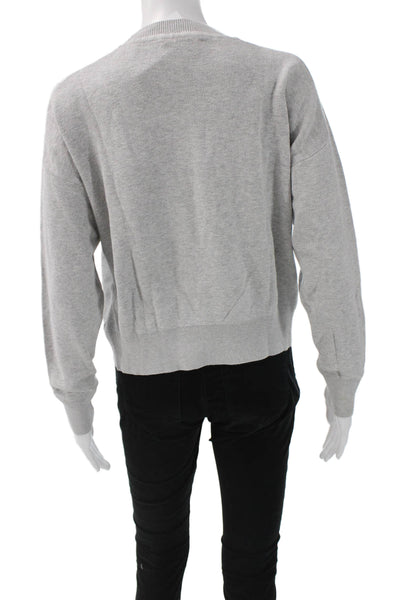 One Grey Day Womens Gray Crew Neck Pullover Sweater Long Sleeve Size M