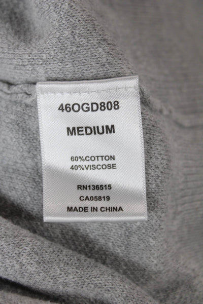 One Grey Day Womens Gray Crew Neck Pullover Sweater Long Sleeve Size M