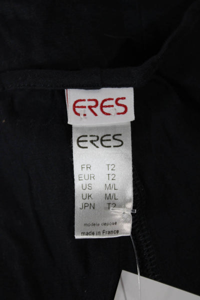 Eres Womens Wrap Mini Skirt Black Cotton Solid Size M