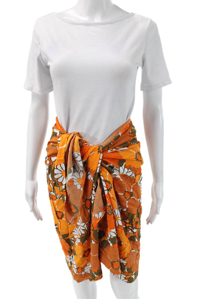 Faithfull The Brand Women Wrap Floral Rayon Swimwear Size XS