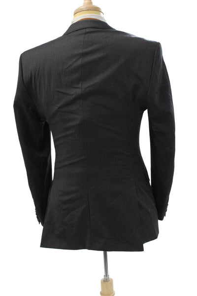 Boss Hugo Boss Mens Dark Gray 2 Piece Suit Jacket Size 38
