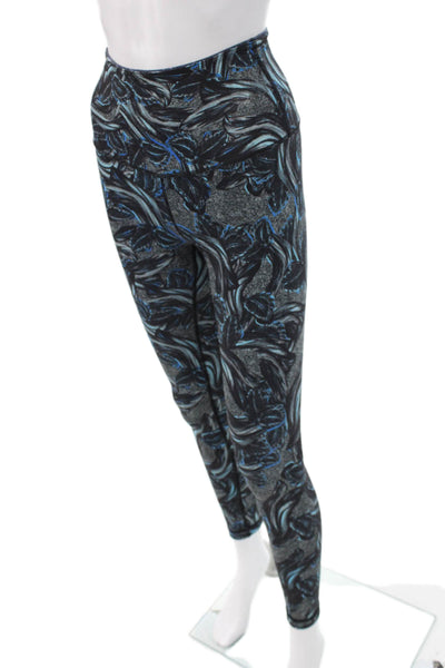 With Womens Ankle Floral Black Polyester Blend Leggings Size XS