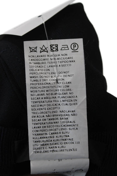 Weekend Max Mara Women A-Line Pleated Skirt Black Wool Size 2