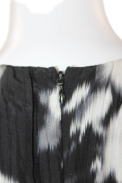 Jason Wu Women Maxi Silk Black Floral Long Sleeve Dress Size 6