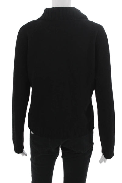 St. John Sport By Marie Gray Unisex Black Full Zip Sweater Wool Size L
