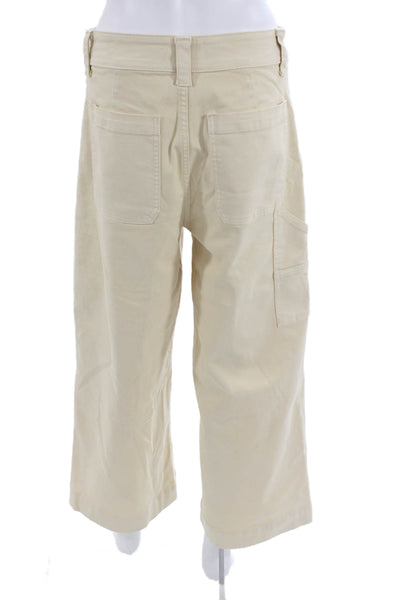 Joes Jeans Women Cargo Cropped Pants Beige Size 28
