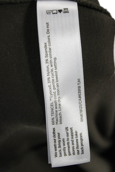 Eileen Fisher Womens Cropped Ankle Pants Brown Size M