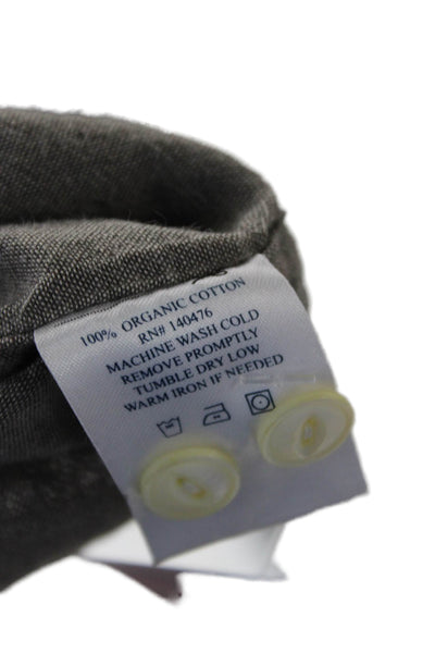 Faherty Womens Plaid Organic Cotton Button-Up Long Sleeve 90s Size XS