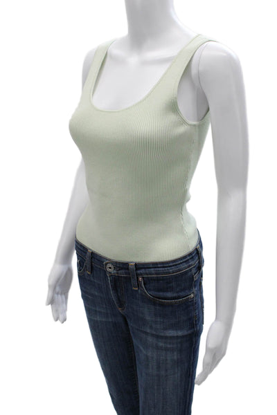 Toccin Womens One Piece Beach Scoop Neck Sleeveless Green Size XS