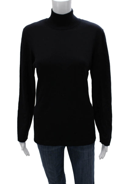 Escada Margaretha Ley Unisex Pullover Sweater Black Turtleneck Size 40