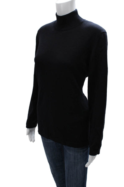 Escada Margaretha Ley Unisex Pullover Sweater Black Turtleneck Size 40