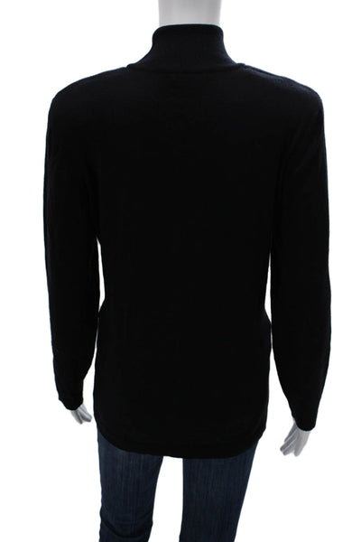 Escada Margaretha Ley Unisex Pullover Sweater Black Turtleneck Size 40