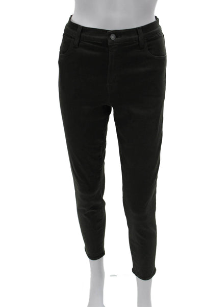 J Brand Womens Black Ankle Cropped Jegging Mid Rise Size 28
