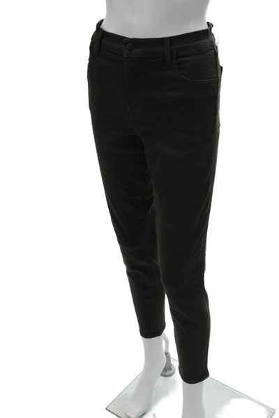 J Brand Womens Black Ankle Cropped Jegging Mid Rise Size 28
