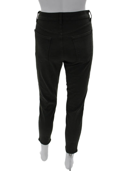 J Brand Womens Black Ankle Cropped Jegging Mid Rise Size 28