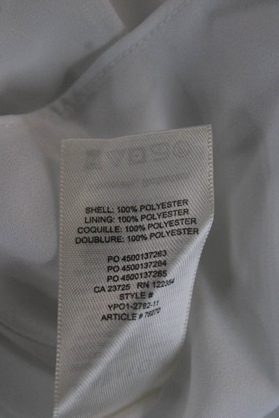 Babaton Womens Basic Sleeveless V-Neck Tank White Polyester Size M