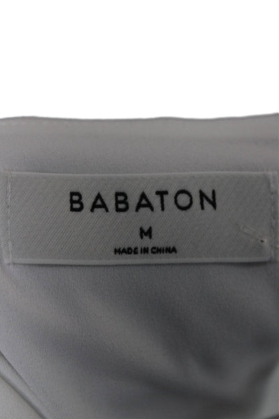 Babaton Womens Basic Sleeveless V-Neck Tank White Polyester Size M