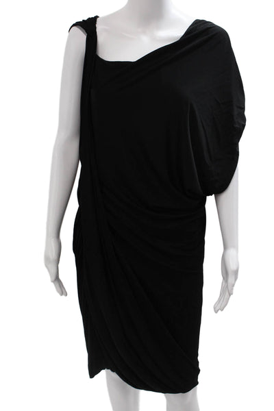 Yigal Azrouel Women Kaftan Dress Black Knee Length Size 10
