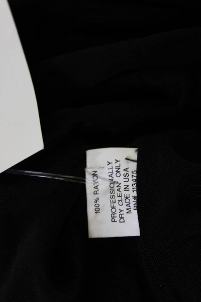 Yigal Azrouel Women Kaftan Dress Black Knee Length Size 10