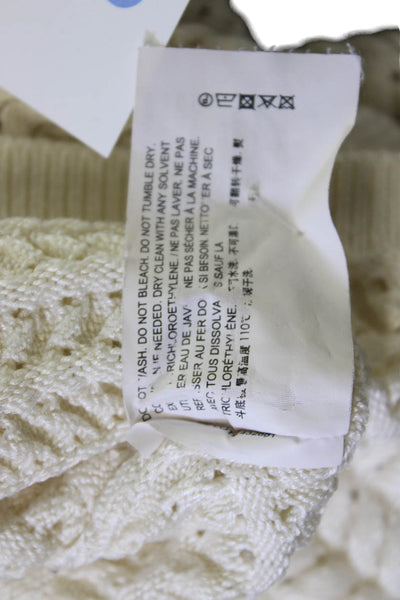 Theory Womens Basic White Striped Crew Neck Tank Size XL