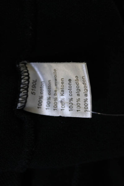 Lacoste Womens Basic Black Cotton Collared Short Sleeve Polo Size 5