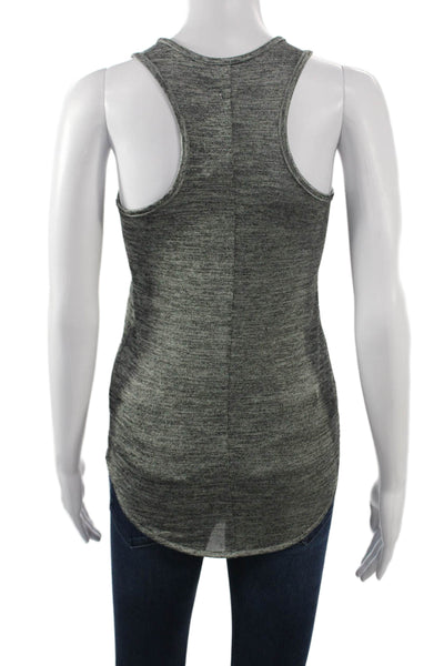Rag & Bone Womens Sleeveless Basic Tank Gray Round Neck Size 2XS