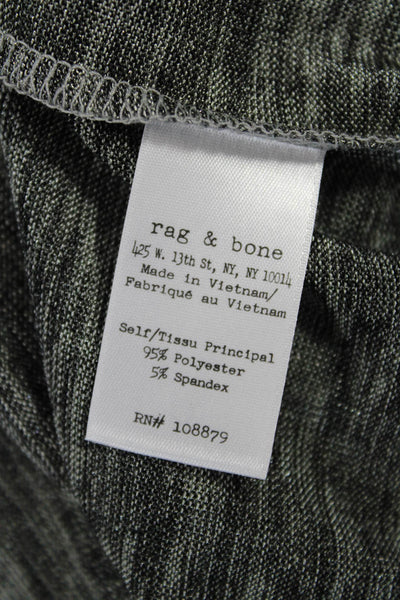 Rag & Bone Womens Sleeveless Basic Tank Gray Round Neck Size 2XS