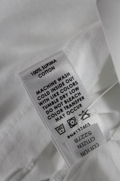 Cotton Citizen Womens Basic Supima Cotton Crewneck Tee White Size XS