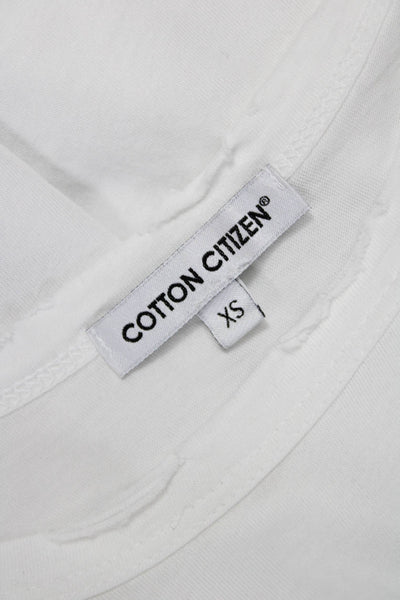 Cotton Citizen Womens Basic Supima Cotton Crewneck Tee White Size XS