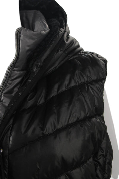 Marc New York Women Quilted Puffer Vest Black Sleeveless Size XL