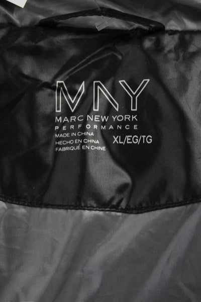 Marc New York Women Quilted Puffer Vest Black Sleeveless Size XL