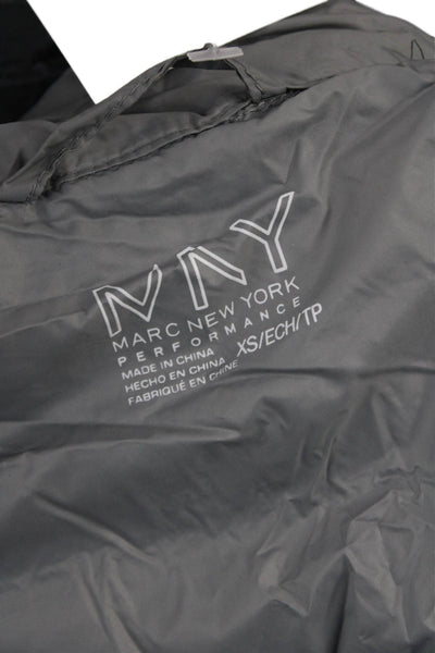 Marc New York Womens Puffer Quilted Jacket Gray Nylon Snap Collared Size XS