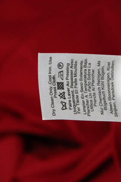 DKNY Womens A-Line Fit & Flare Red Short Sleeve Dress Size 2