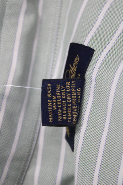 Brooks Brothers Mens Button-Down Striped Cotton Long Sleeve Size M
