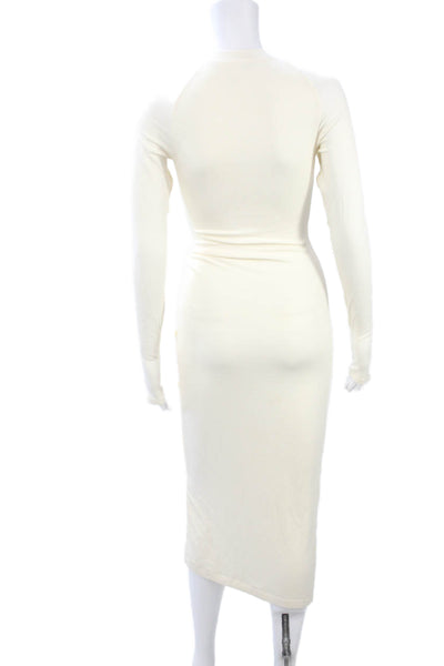 ALIX NYC Women Bodycon Maxi Dress Beige Size M