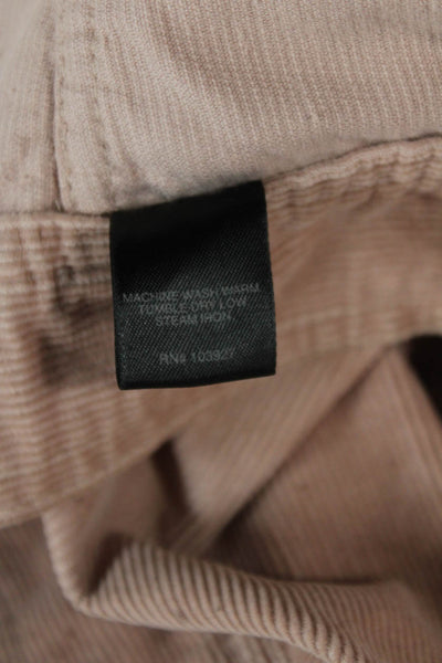 Marc Jacobs Womens Beige Cotton Collared Button Jacket Size 4