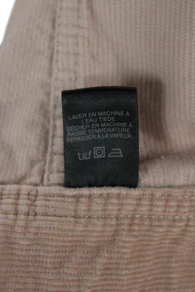 Marc Jacobs Womens Beige Cotton Collared Button Jacket Size 4
