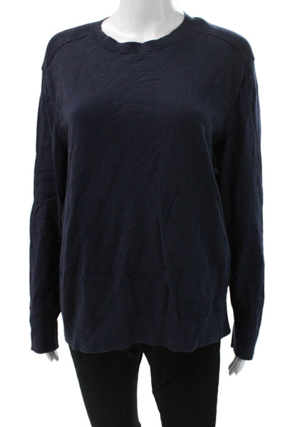 Banana Republic Unisex Pullover Dark Blue 100% Cotton Size L
