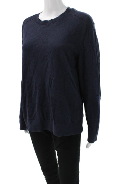 Banana Republic Unisex Pullover Dark Blue 100% Cotton Size L