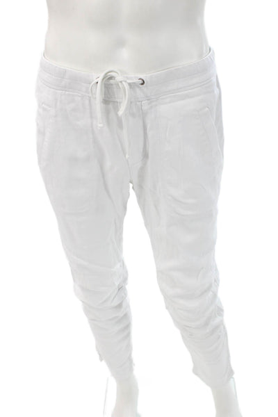 Standard James Perse Mens Jogger Pants White Drawstring Size 2