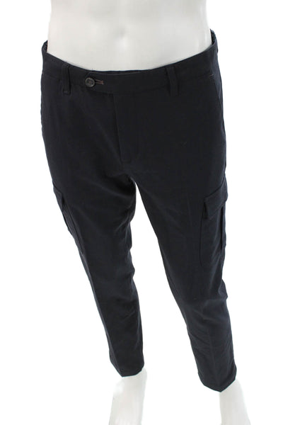 Ted Baker London Mens Cargo Ankle Pants Black Size 32