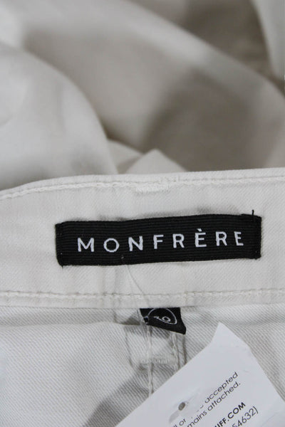 Monfrere Unisex Ankle Jeggings White Button Closure Designer Size 30