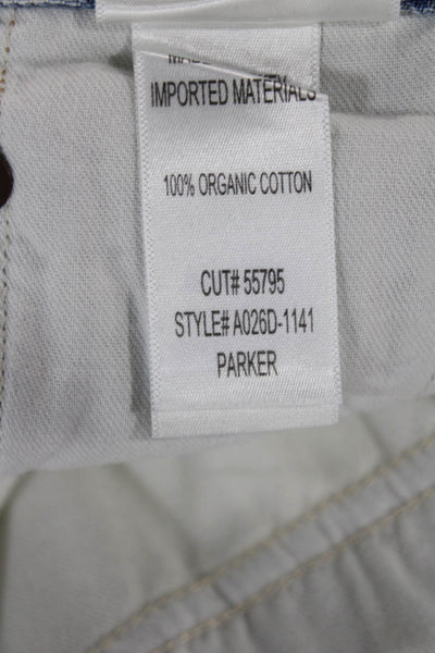 Agolde Unisex Light Blue Organic Cotton 90s Shorts Size 24