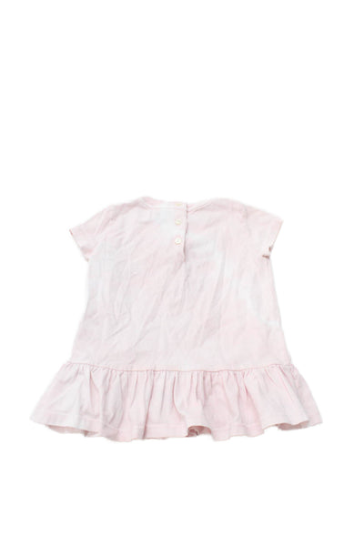 Ralph Lauren Childrens Girls Short Sleeves Dress Pink Cotton Size 18 Months